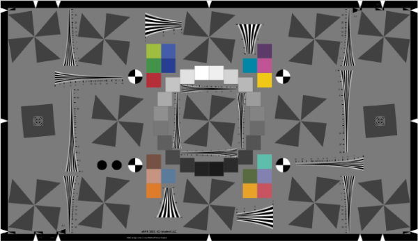 ISO 12233 Test Charts on Color High-Precision LVT Film